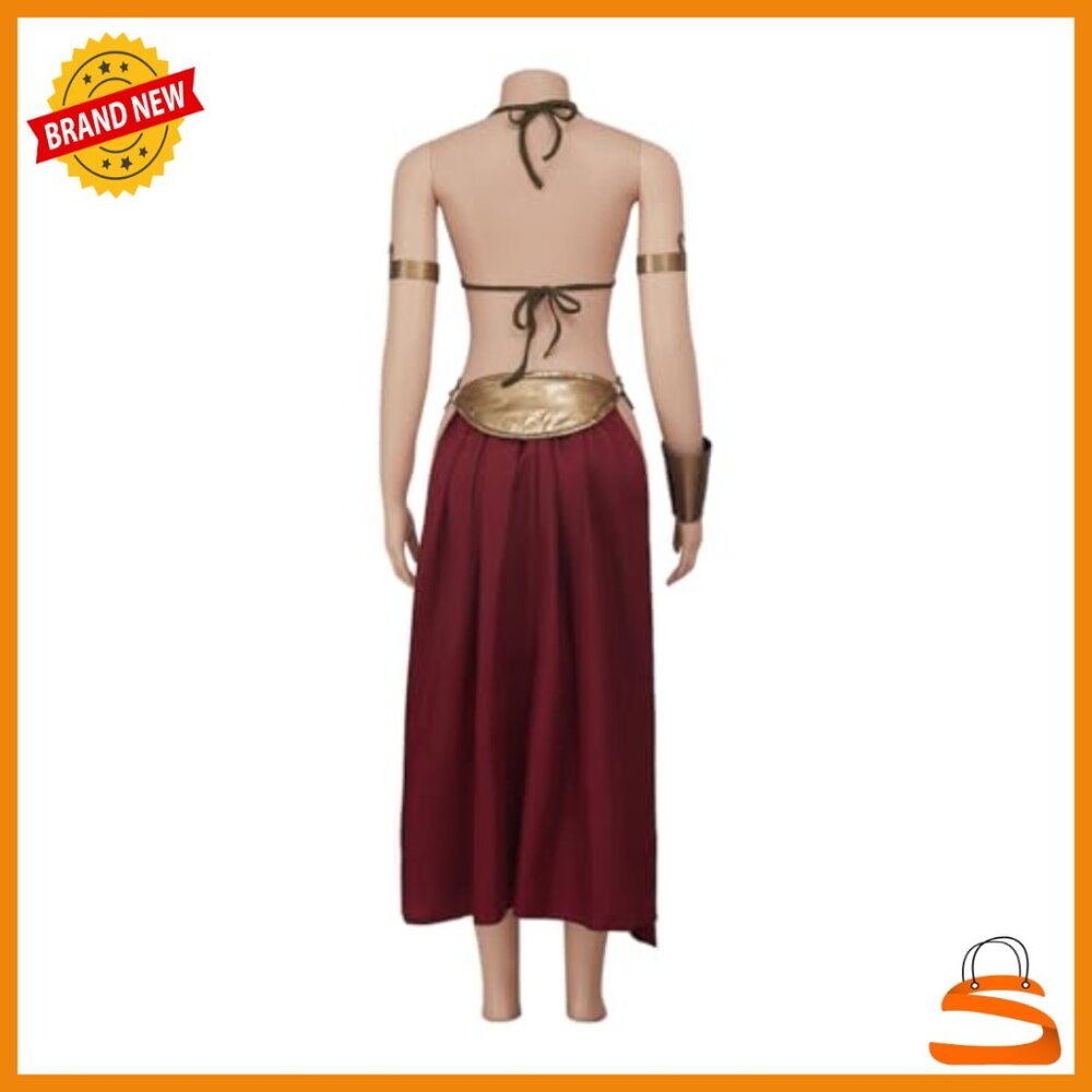 Princess Leia Slave Costume Set, Polyester Blend, Halloween Cosplay Outfit - Picture 5 of 7